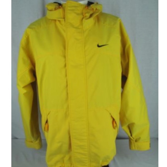 nike yellow rain jacket